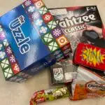 image of assorted board game boxes