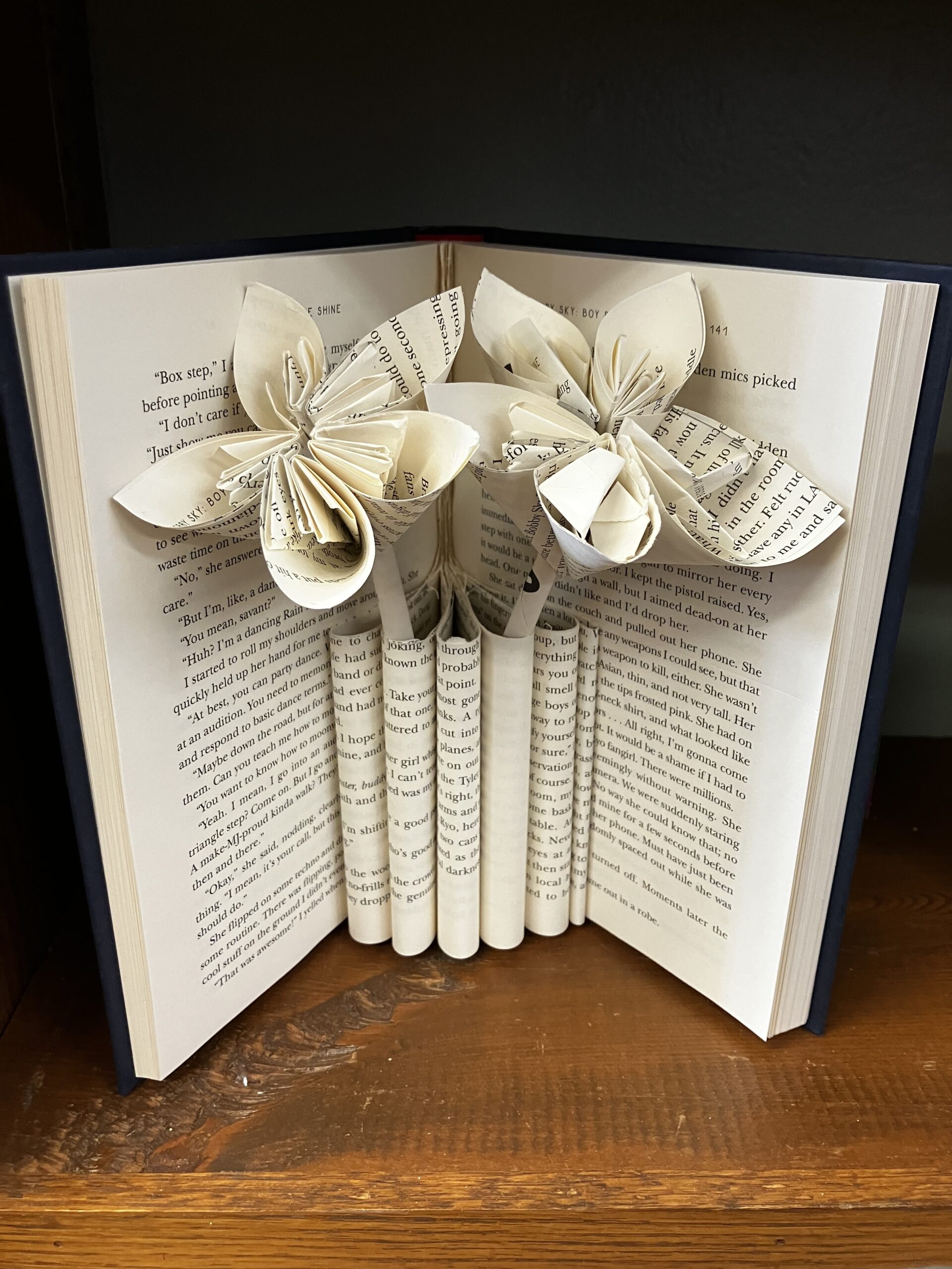 Recycled Book Vase, links to more information