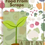 "food from scraps" Adult DIY logo, picture of a seedling coming out of the ground