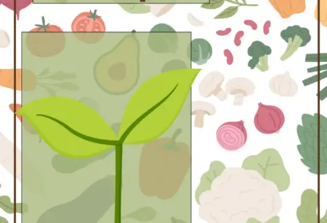 "food from scraps" Adult DIY logo, picture of a seedling coming out of the ground