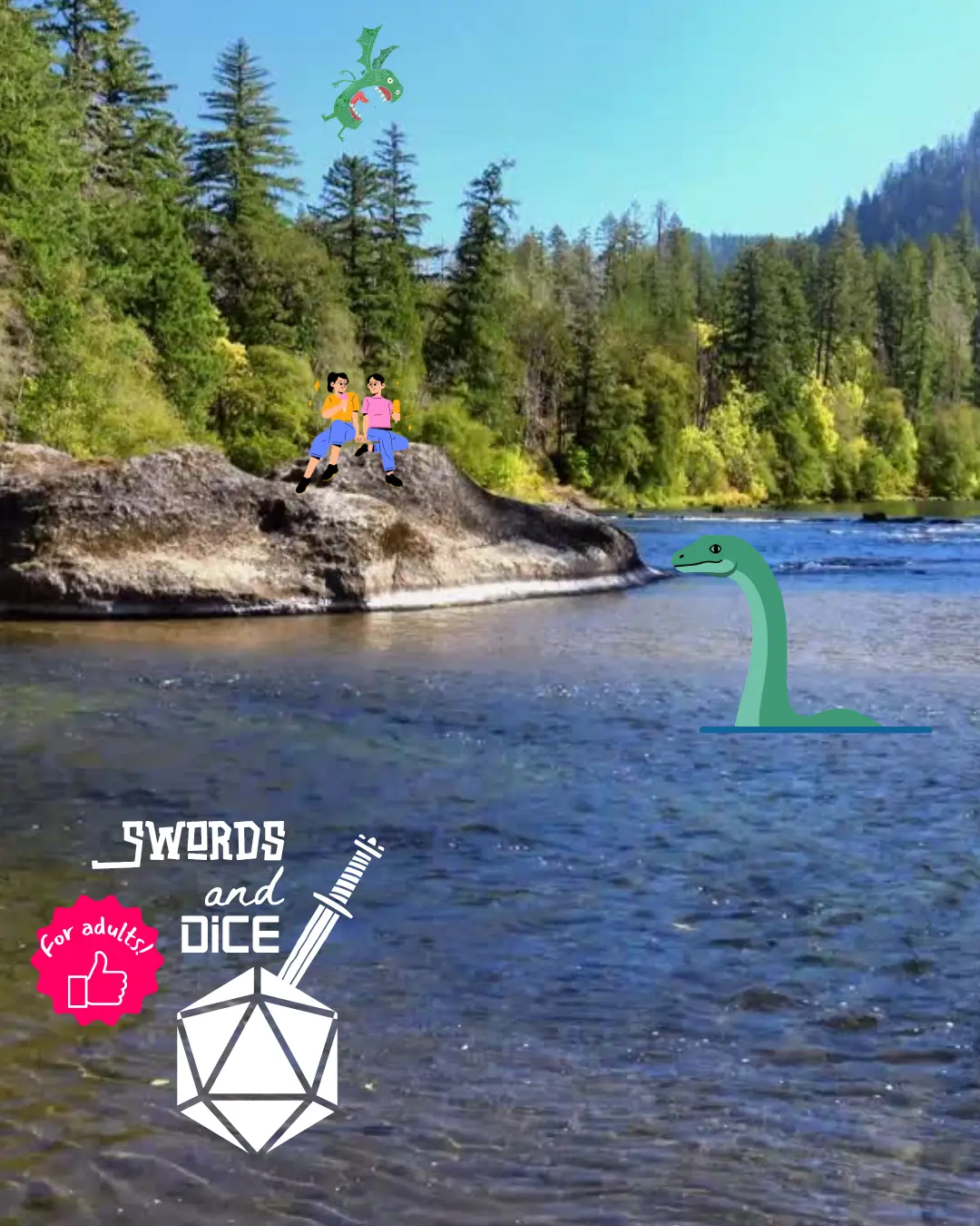 Swords and Dice for adults logo