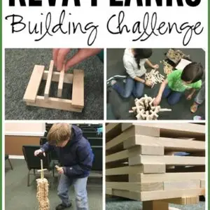 image of children building with wooden planks that links to event page