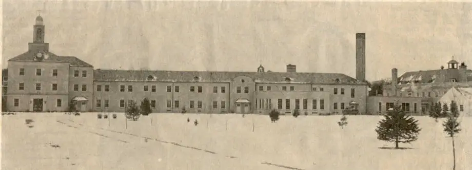 Alexian Brothers Novitiate black and white winter photo