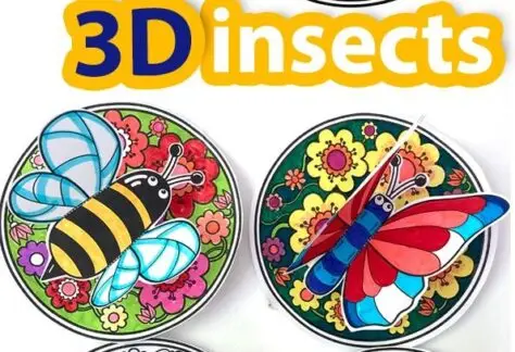 Image of bee and butterfly on flower background