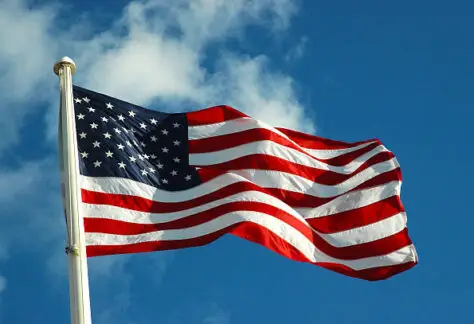 photo of the American flag
