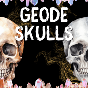 "Geode Skulls" Images of skulls and crystals