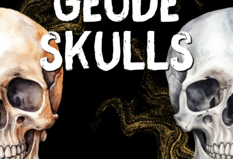 "Geode Skulls" Images of skulls and crystals