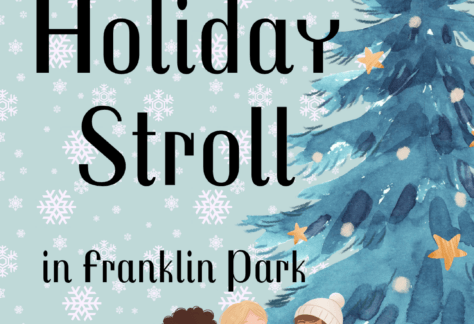 "Find the library at the Holiday Stroll In Franklin Park"