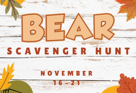 "Bear Scavenger Hunt November 16-21"