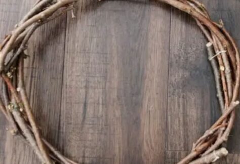 Wreath made from tree branches