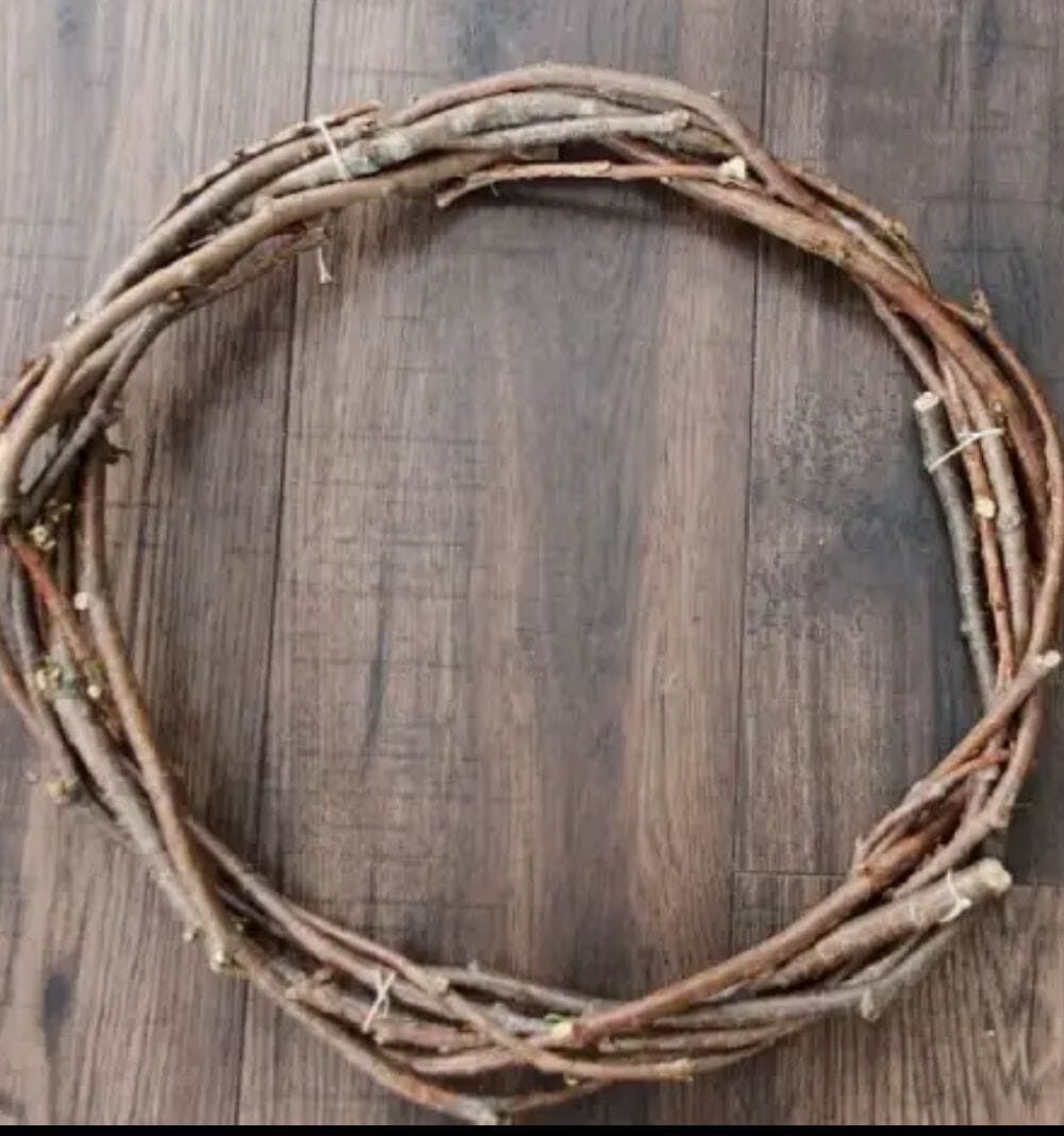 Wreath made from tree branches